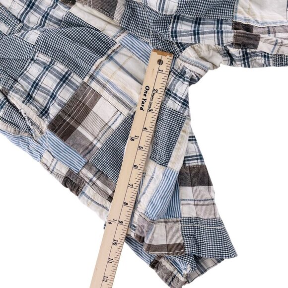 American Eagle Outfitters Mens Patchwork Plaid Cargo Shorts 28 - Picture 6 of 8